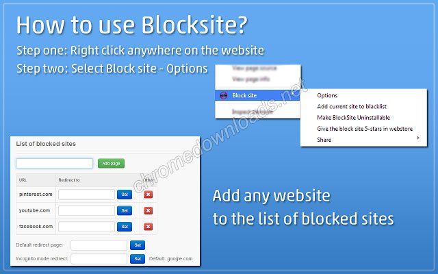 Block site 屏蔽不想看的网址与词语介绍图1