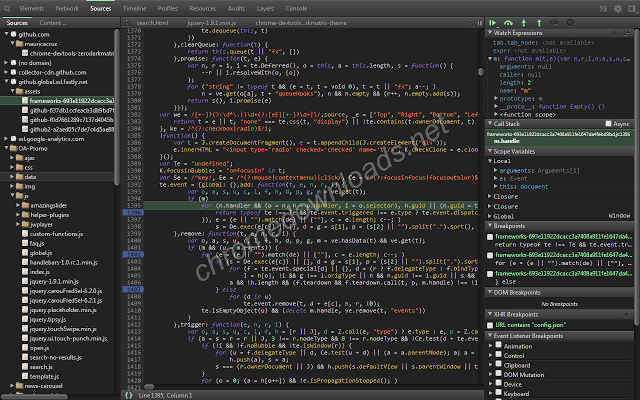 DevTools Theme 谷歌浏览器调试工具黑暗矩阵主题介绍图3